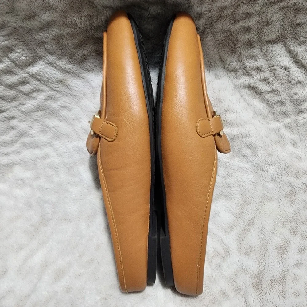 Vionic Adeline Horsebit Mules Loafers Shoes  Women's  Size 6.5 Wide Camel